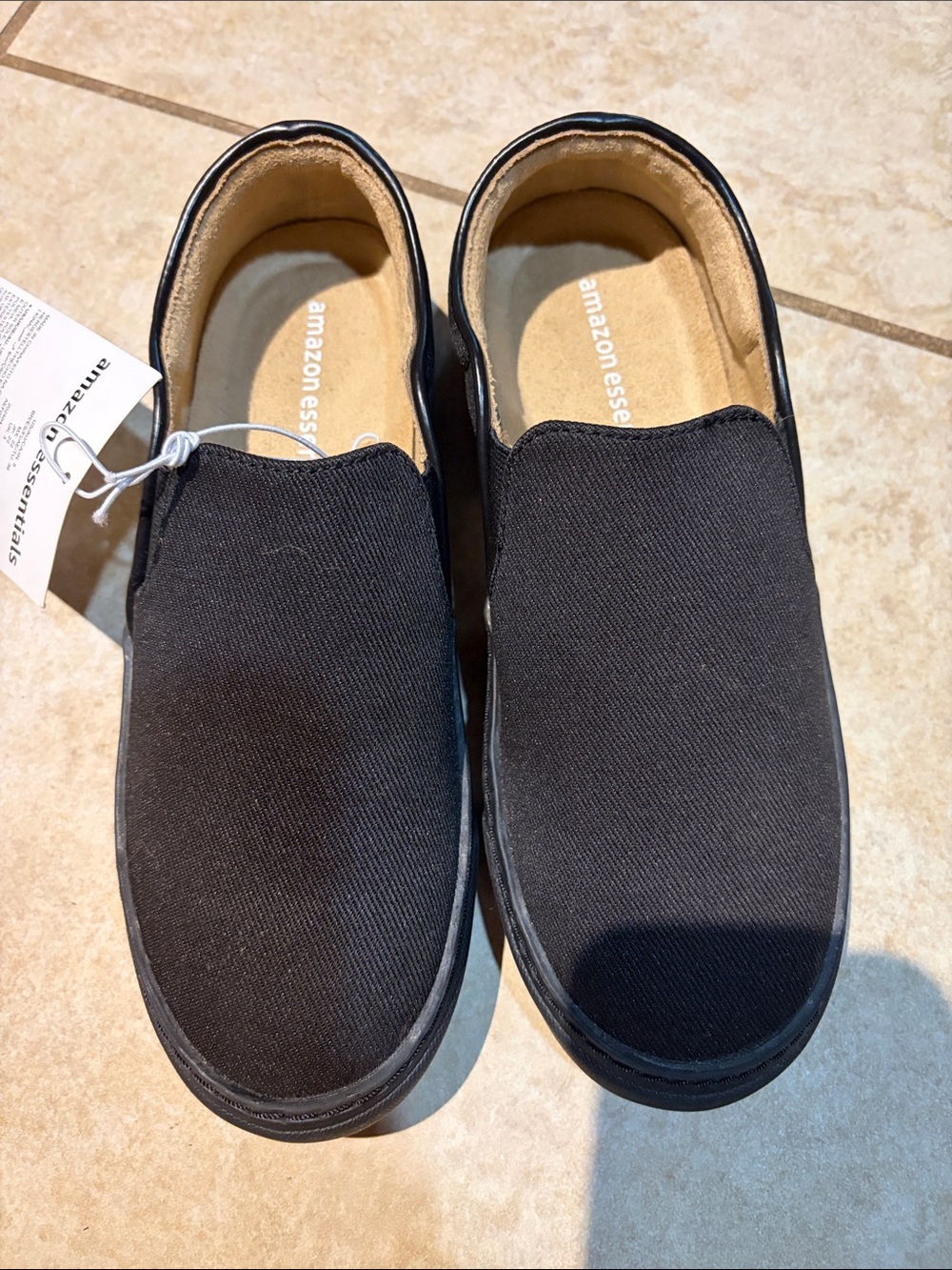 NWT! Black slip on shoes